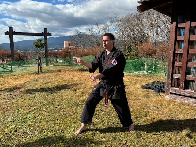 Katas Uechi-Ryu au sein du sanctuaire d'Arigatayama (Lionel Reynaud Uechi-ryu Oryukai)